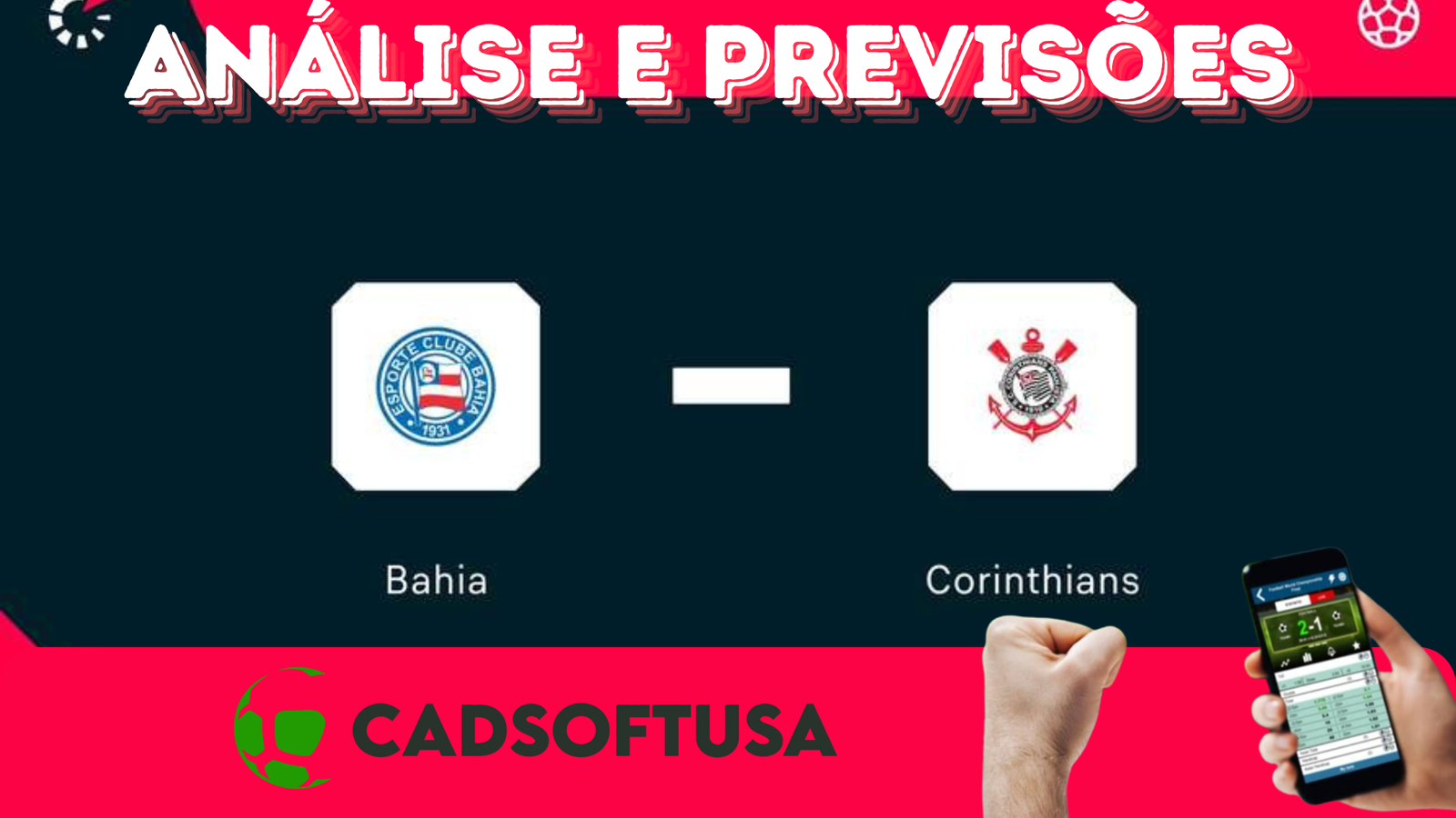 Análise e Previsões de aposta Bahia x Corinthians