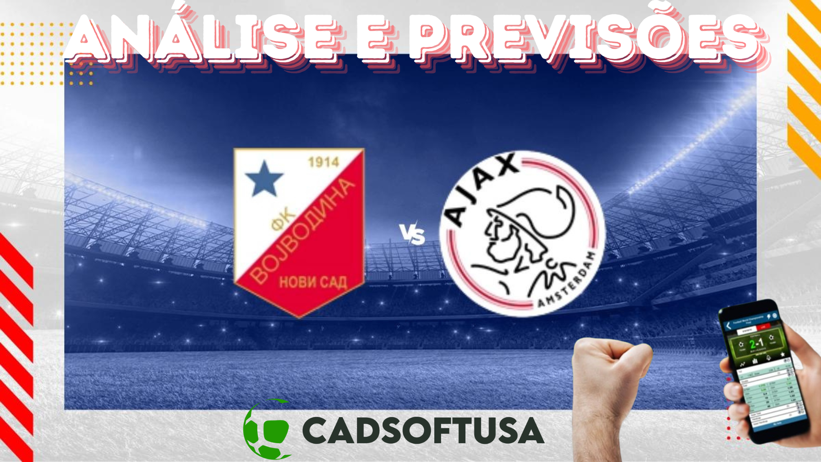 Análise e Previsões de aposta FK Vojvodina x Ajax