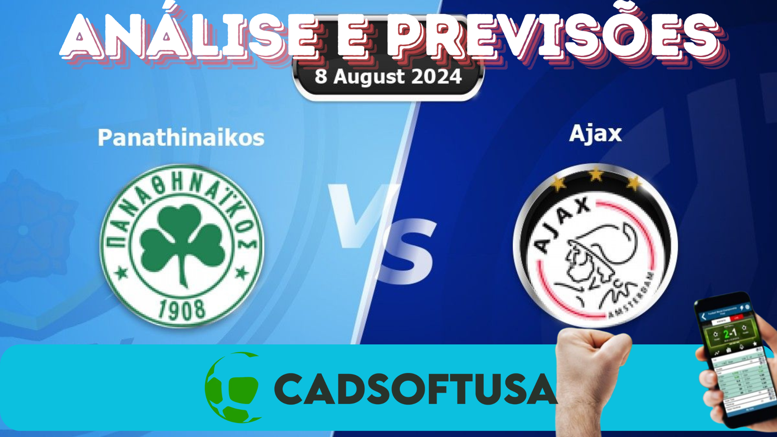 Análise e Previsões de aposta Panathinaikos x Ajax