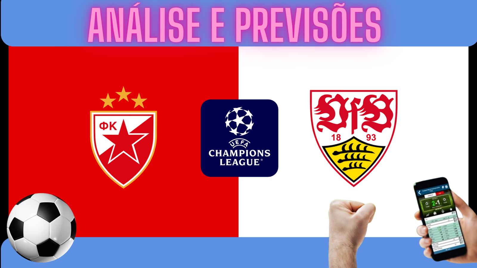 Estrela Vermelha x Stuttgart: Onde assistir e horário pela UEFA Champions League