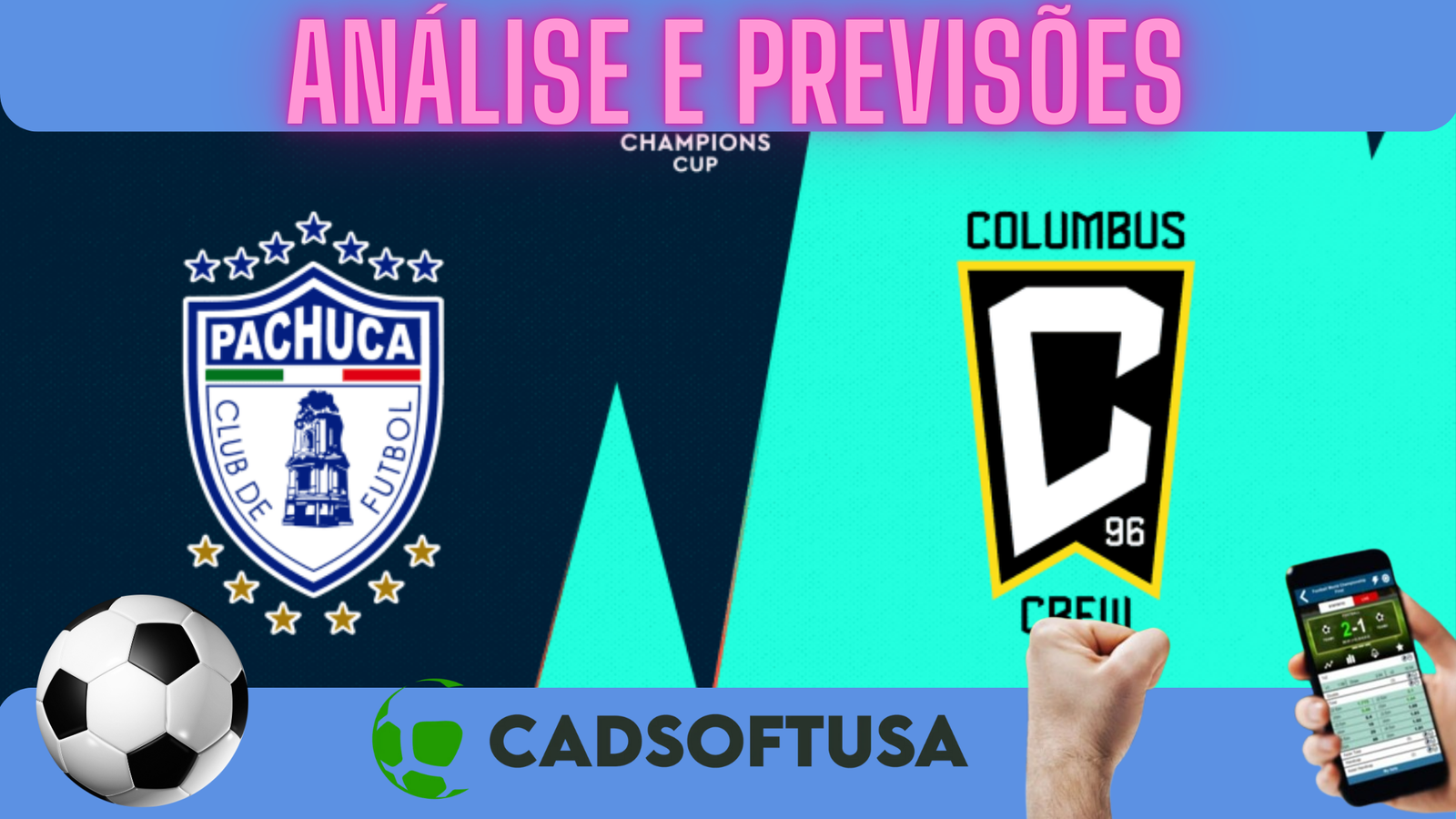 Pachuca x Columbus Crew: Onde assistir e horário pela Concacaf